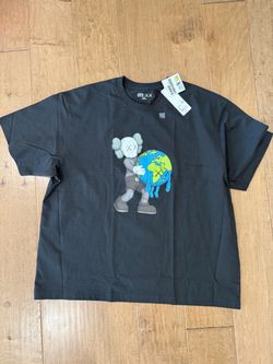 Kaws Uniqlo Black Charcoal Shirt / 3XL