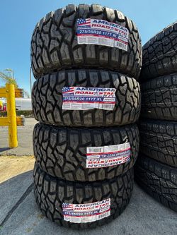 4 NEW TIRES AMERICAN R/T 275/55/20