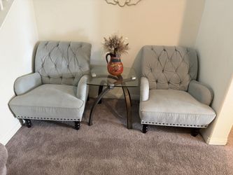 2 accent armchair And Side Table