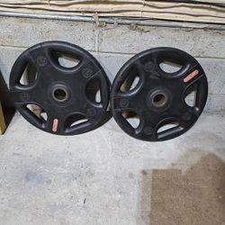 Star Trac Urethane commerical 90lbs Olympic 2" weights