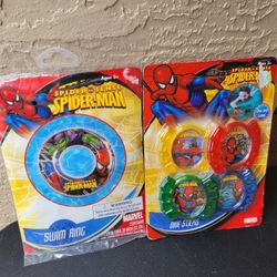 NEW...SPIDERMAN SWIM RING & DIVE STICKS