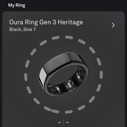 Oura Ring (Black - Size:7)