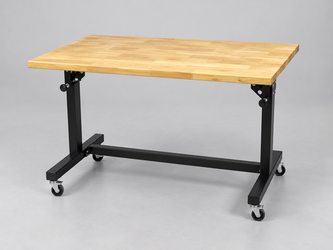 Rolling Adjustable-Height Desk