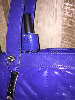 Dkny handbag 👜 & CND nail polish 💅