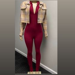 Plus Size Outfit : XL & 2X Jumpsuit & Jacket