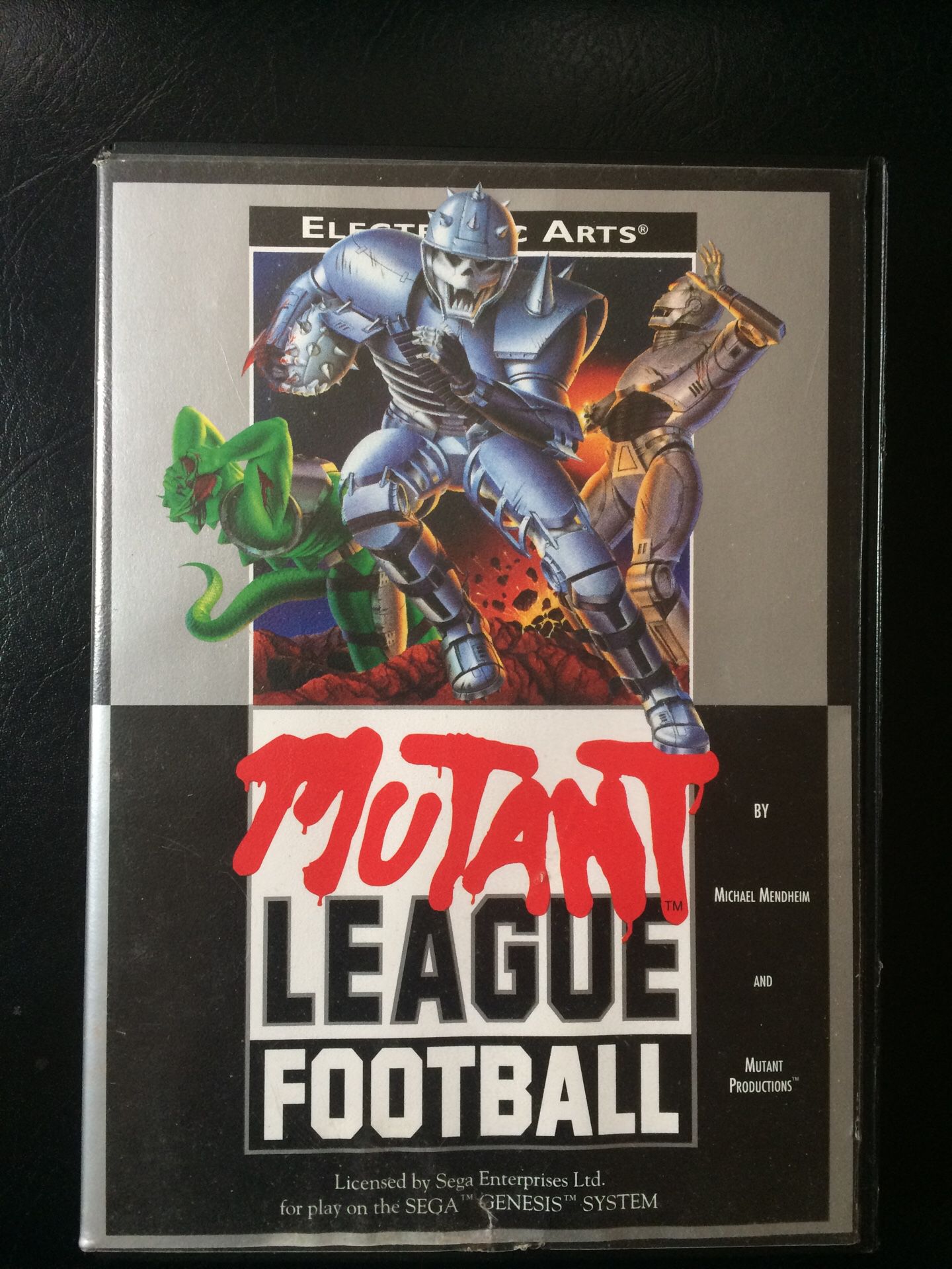 Sega Genesis Mutant League Football game Cart 1993