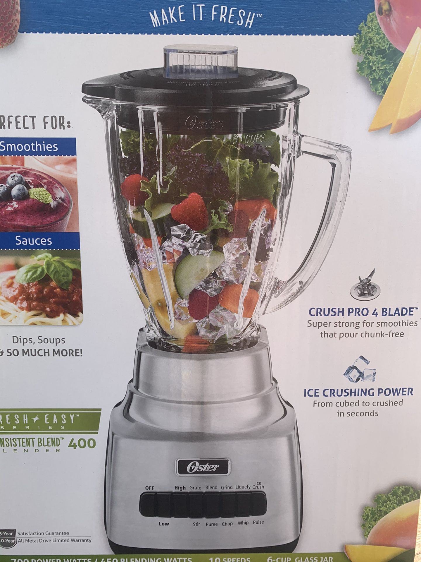 Licuadora Oster Con vaso de vidrio