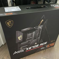 MSI MEG X670e ACE Including RARE OC Tuner NEVER USED!