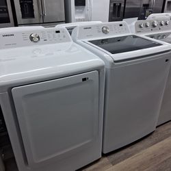 Brand New Open Box Samsung Top Load Washer & Electric Dryer Combo 1 YEAR MANUFACTURES WARRANTY INCLUDED 🔥 $1049