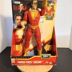 DC Shazam Thunder Punch Action Figure 20+ Sounds & Phrases !NEW!