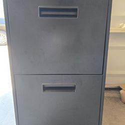 Black Metal File Cabinet 