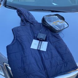 Sailwind Unisex Medium Lightweight Heated Vest Rechargeable Hooded