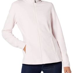 Amazon Essentials Women's Classic-Fit Long-Sleeve Full-Zip Polar Soft Fleece Jacket, Light Pink, Small