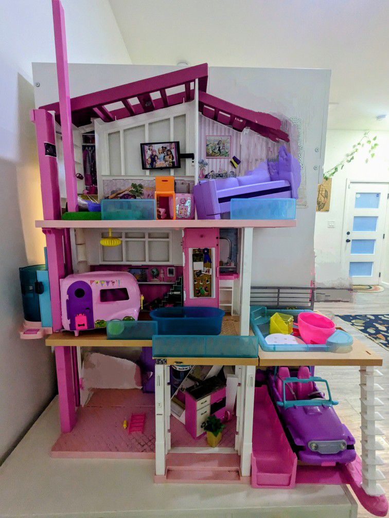 Barbie Dream House + Miscellaneous Barbie Stuff