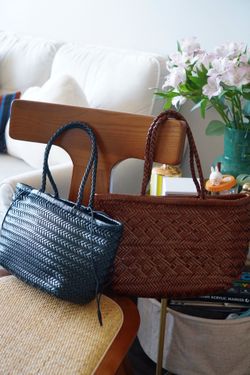 Handwoven Genuine Leather Tote Bag