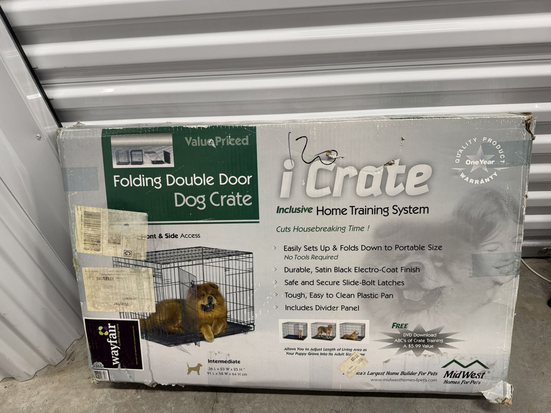 iCrate Dog Crate - 36in