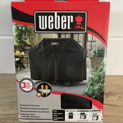 Weber Genesis II 53 in. 3 Burner Premium Gas Grill Cover, 7130 Model