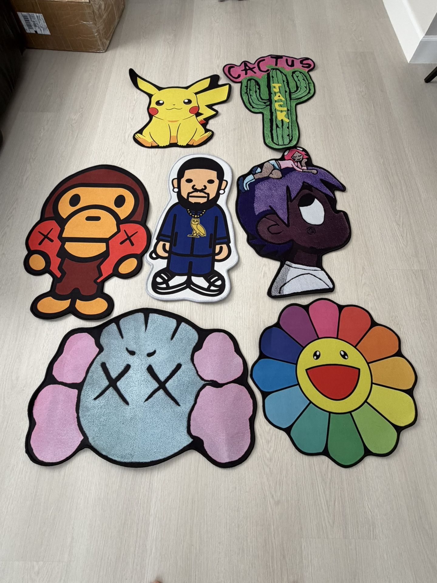Lil Uzi, Drake, Pokémon Mats/rugs NEW