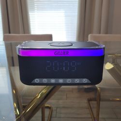 Gillier Wireless Charging Alarm Clock Radio,Bluetooth.