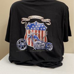 Motorcycle Design T-Shirt, Jerzees 50/50, New, Size 2XL,  (item 245), Note: Design On Back 