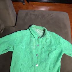 Green Jean Jacket 