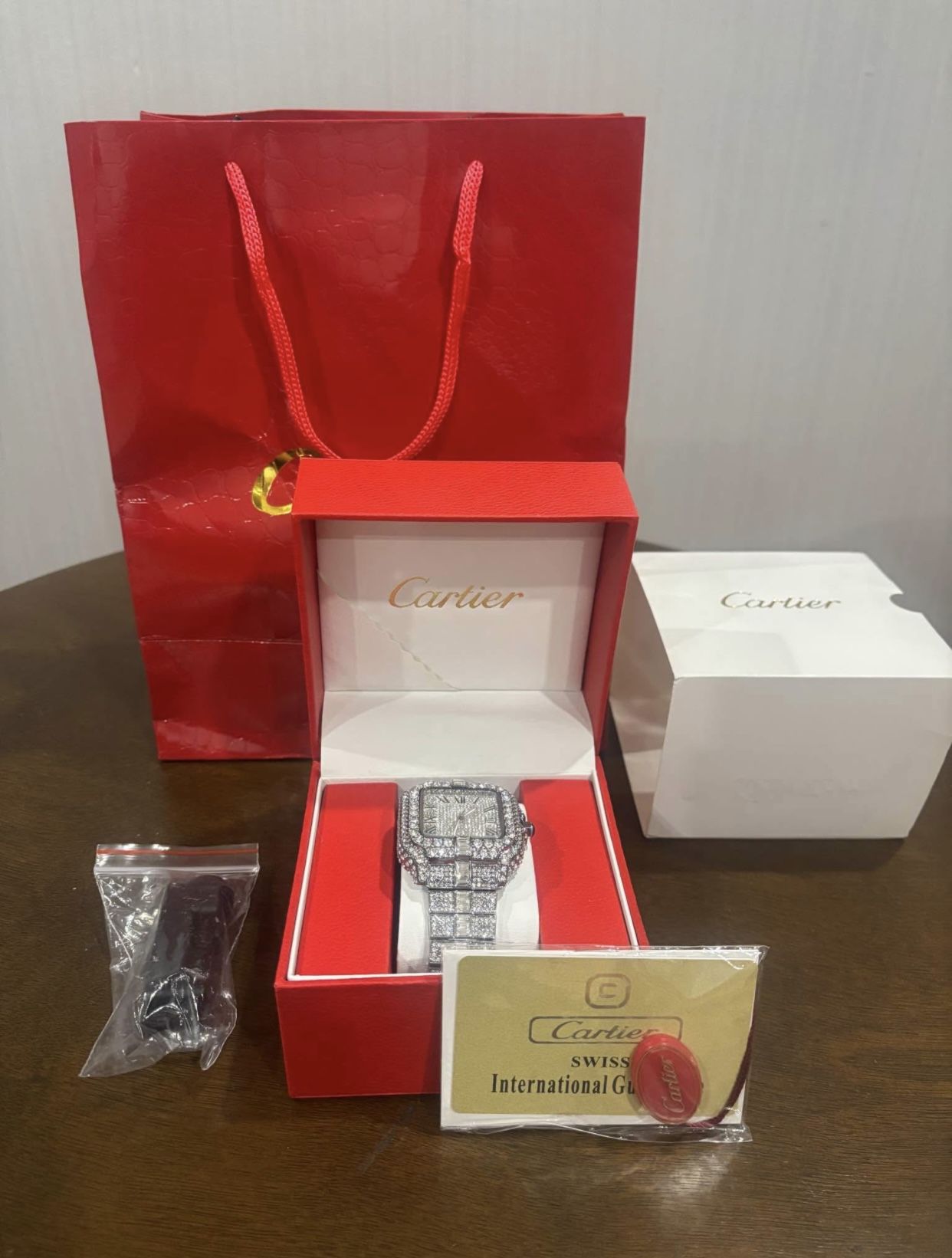 Moissanite Cartier Watch 💥 Passes Diamond Tester