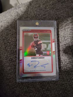 2025 panini shedeur sanders signature rookie card
