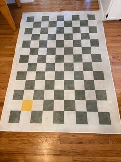 PENDING checkered rug