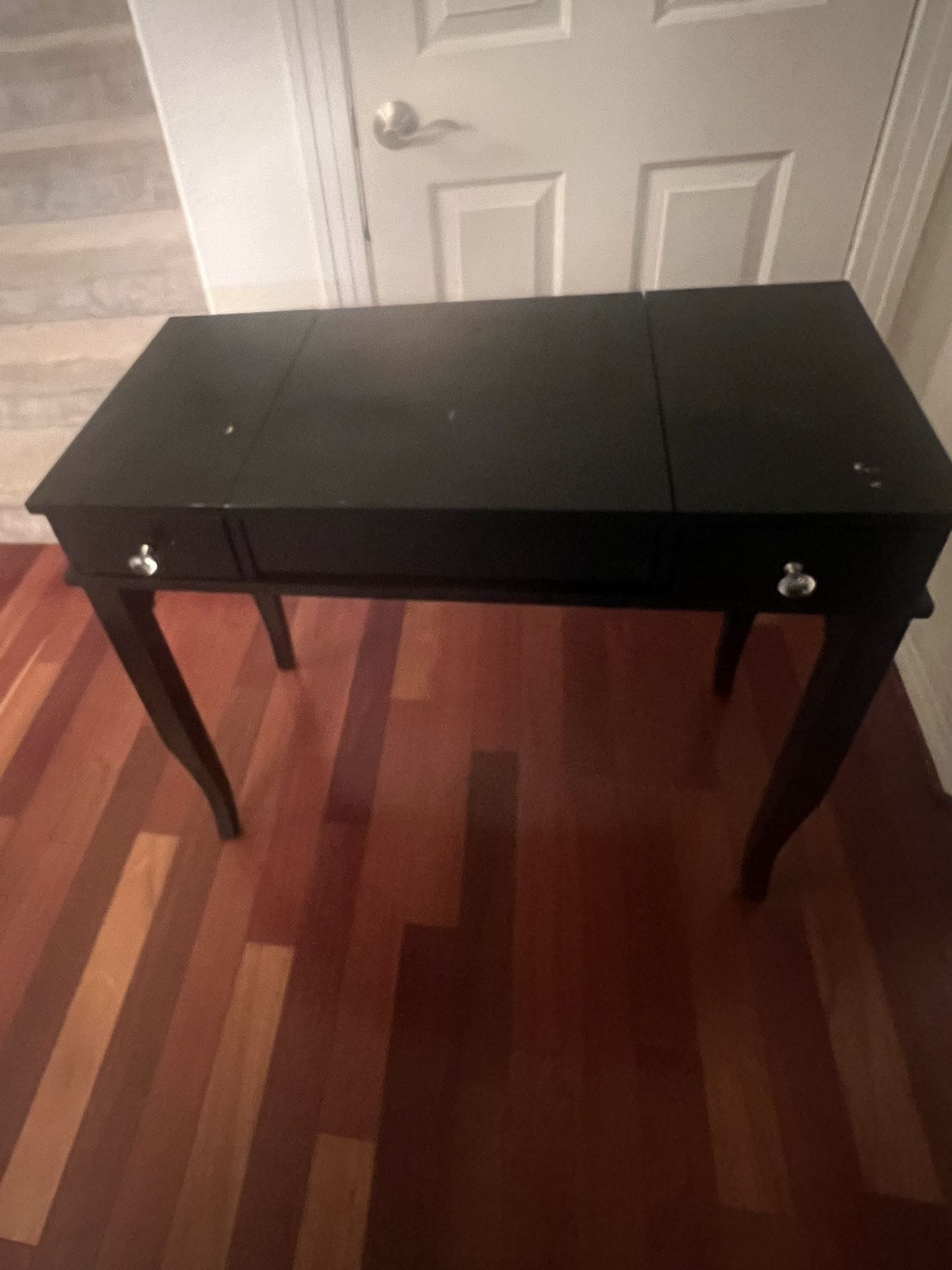 Black Vanity Desk With Stool