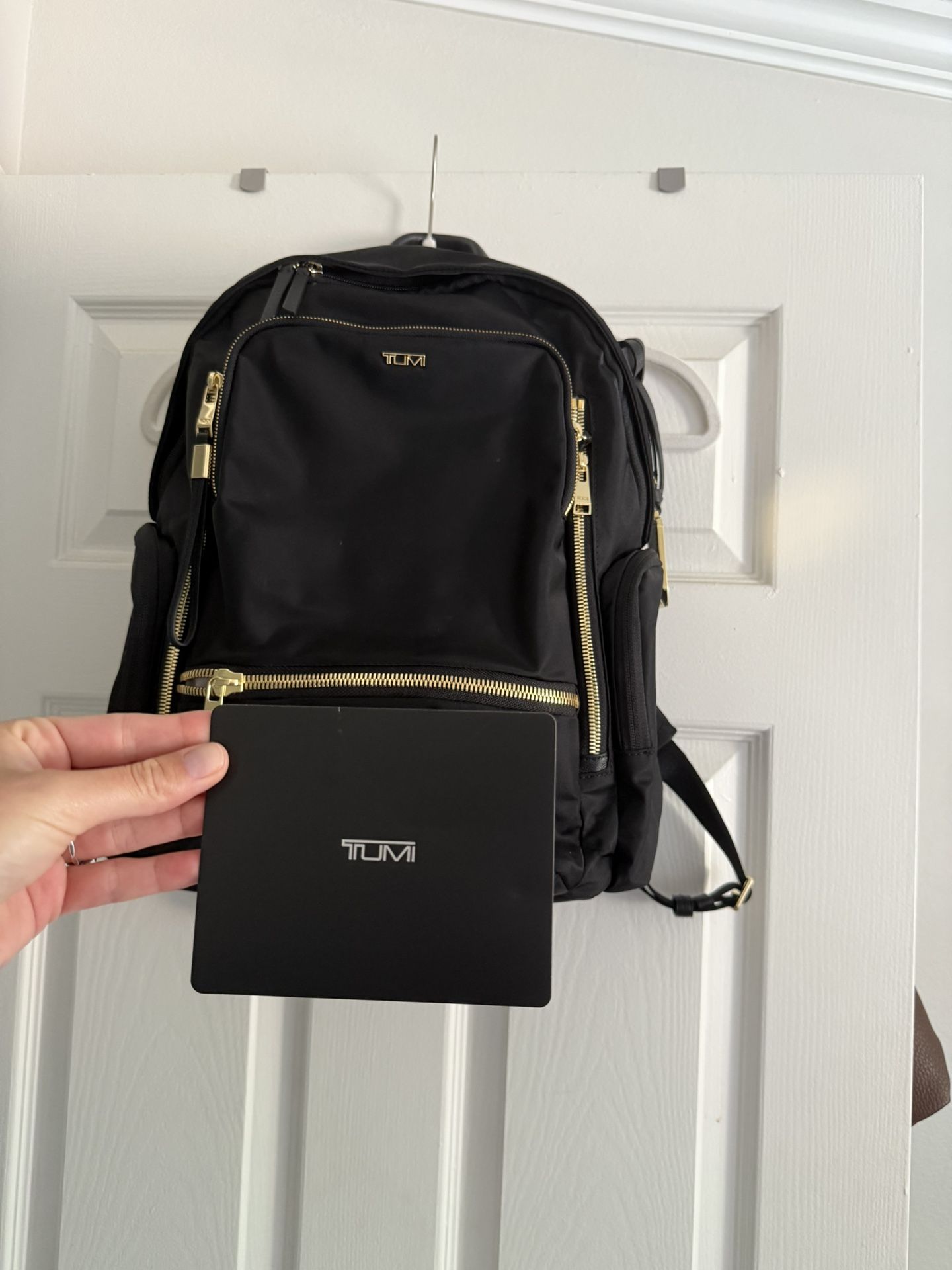 TUMI Voyageur Celina Backpack Black/Gold 