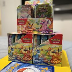 Prismatic Evolutions Mini Tin Display