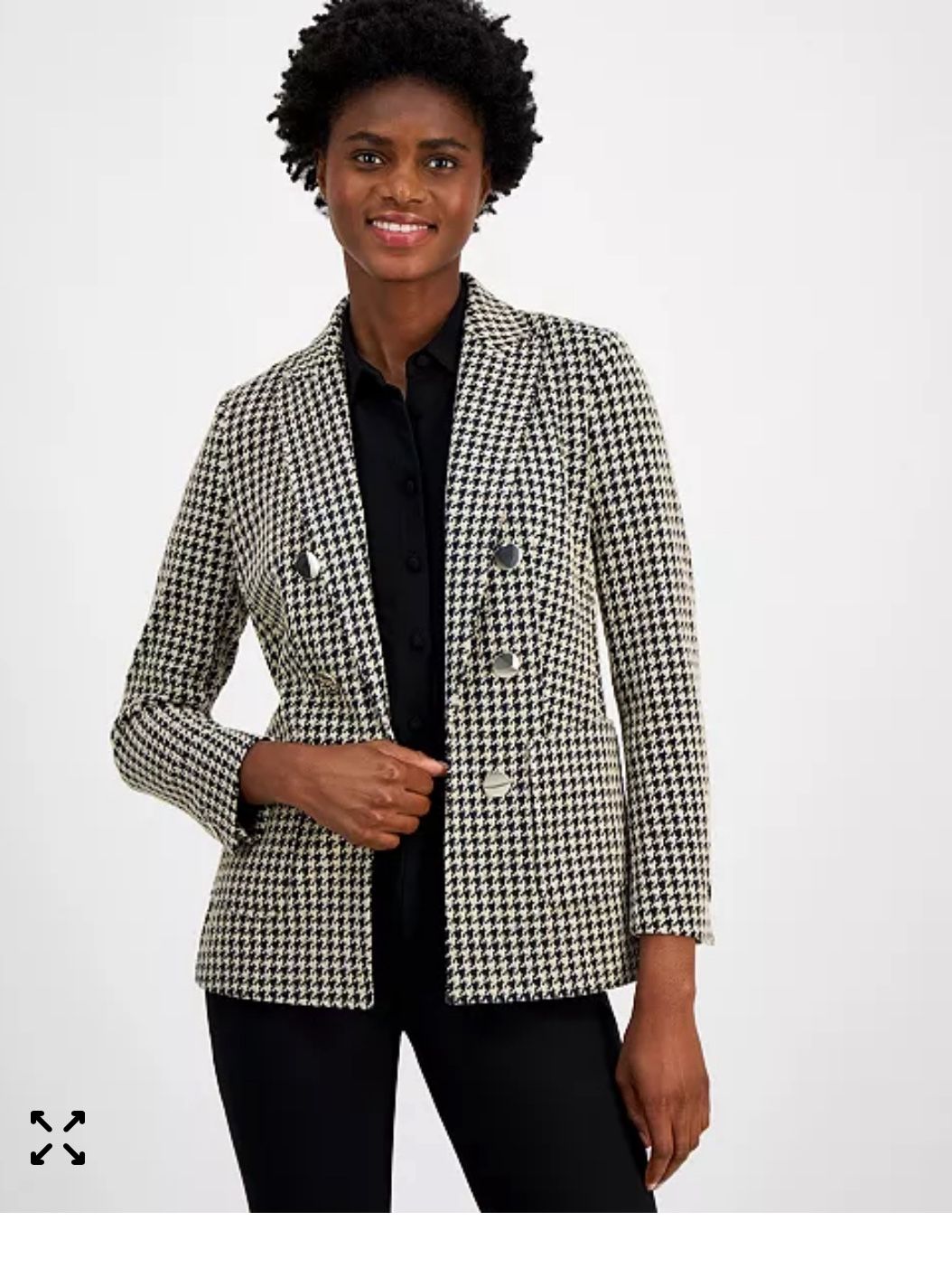 Anne Klein Women's Houndstooth Jacquard Blazer 😍😍