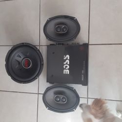 Amplificador.2 9 Pulgadas Kikkers Y Buffer De 600 E.