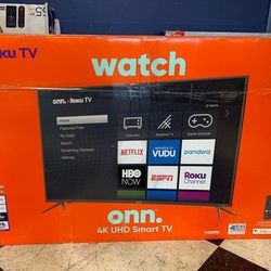 50 4K ONN TV With Warranty Open box UR V