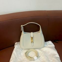 Gucci white underarm sling bag