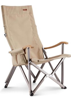 ICECO Heavy Duty Camping Chair w/ Bamboo Arms