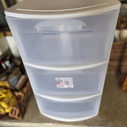 Large Sterilite Three Drawer Cart 