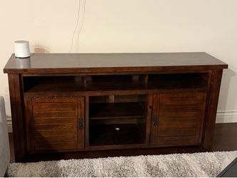Dark Wood TV Stand
