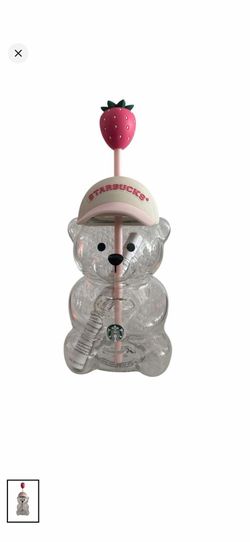 Starbucks strawberry glass cup