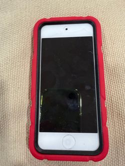 Apple iPod Touch with Red Protective Case