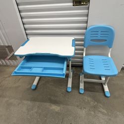 Desk and Chair Set, Height Adjustable