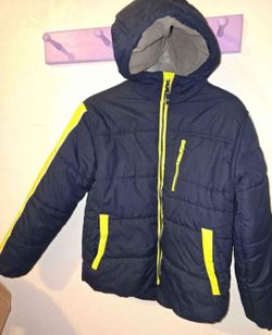 Protection System Boys Puffer Navy Jacket Size 14/16