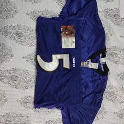 Joe Flacco Signed Jersey With COA