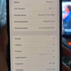 Iphone 11 Pro Max 64gb