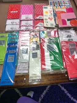 Boxes full with new hallmark stuff