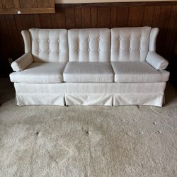 Re- Upholstered White Couch