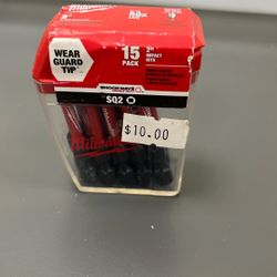 15 Pack 2”. Impact Bits 