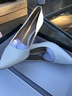 White Woman High Heels 