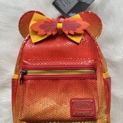 Loungefly Disney Fall Sequin Minnie Mouse Ombre Backpack