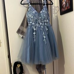 Dusty Blue Dress